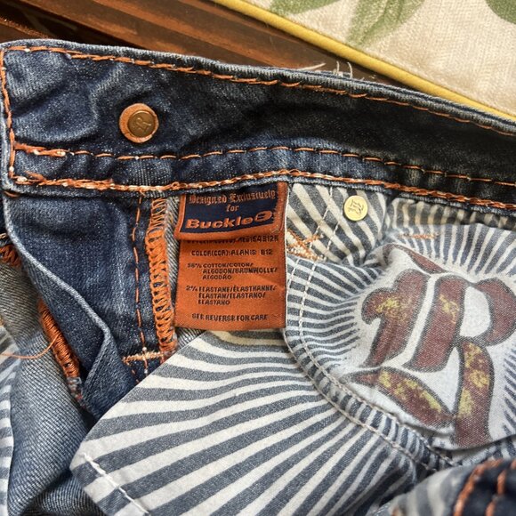 Rock Revival Jeans Womens 26 Alanis Bootcut Stonewash Rhinestone Embellished - Picture 13 of 13